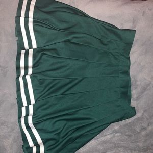 Green cheerleading skirt